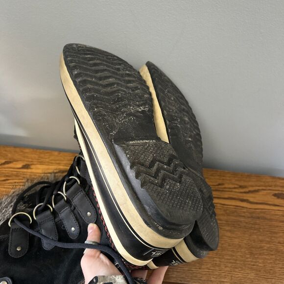 Sorel Womens Joan of Arctic Black Waterproof Leather Snow Boots LL5115-011 Sz 10 - Picture 10 of 13